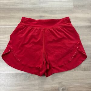 Lululemon Fast and Free Reflective High-Rise Short 3" Dark Red Women Size 4